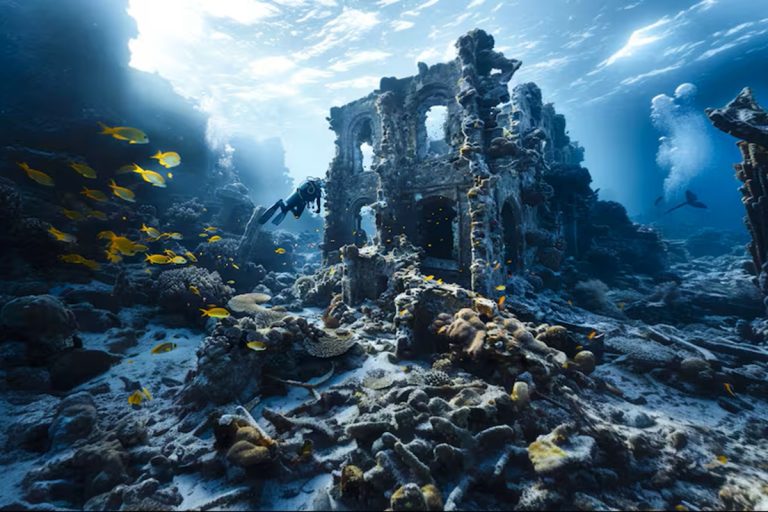 A descoberta do século: metrópole semelhante à Atlântida encontrada nas profundezas do lago