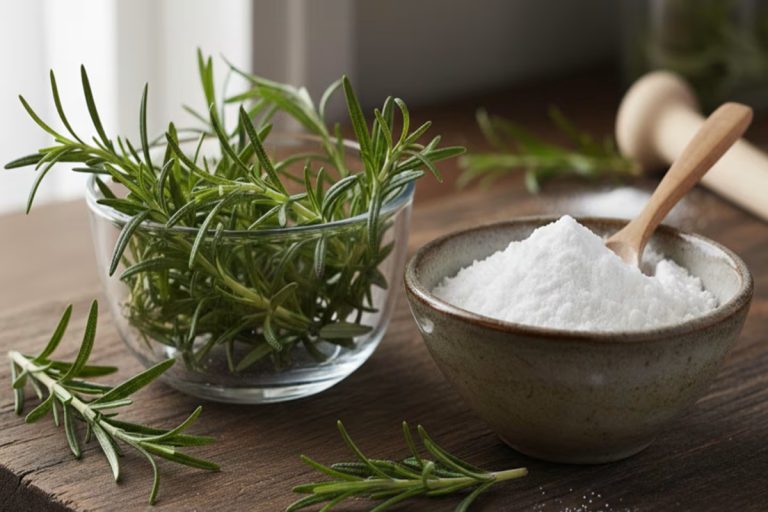 Bicarbonato e alecrim: para que serve misturá-los e quais são os benefícios